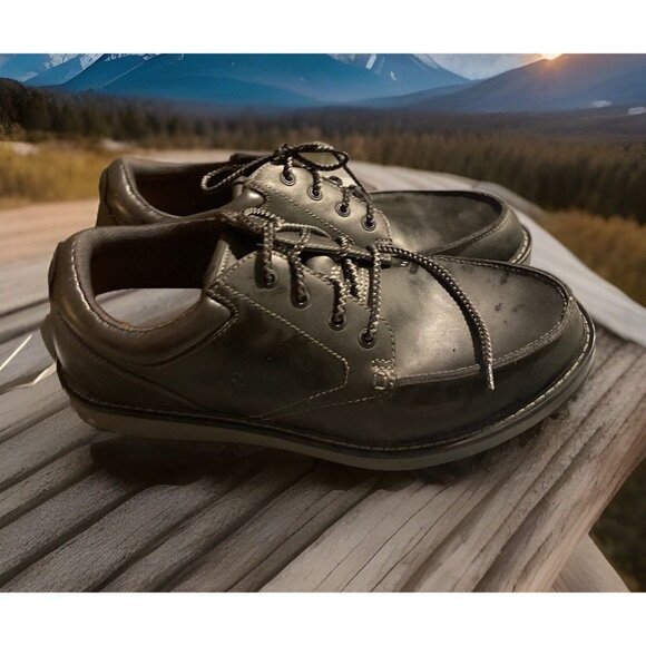 Earth Spirit Men 11.5 W Emery Boots Oxford Genuine Leather Brown Lace Up… - Picture 3 of 7